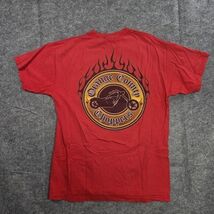 Vintage OCC Choppers Shirt Mens Large Orange County Biker Flame Motorcyc... - $23.50