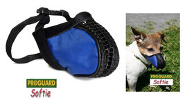 SOFTIE SMALL DOG NO BITE MUZZLE Mesh EZ Quick-Fit Adjustable Safer Comfo... - £11.18 GBP