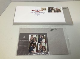 Great Britian Kate &amp; William Royal Wedding Mini Sheet Stamps &amp; Envelope ... - £11.43 GBP