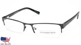 New Christopher Maxx 263M Matte Black Eyeglasses Glasses Frame 56-19-145 B29mm - £78.32 GBP