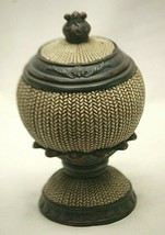 Covered Resin Footed Compote Trinket Box - $548.91 MXN