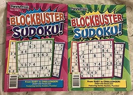 Lot of (2) Penny Press Blockbuster Sudoku Full Size Puzzle Books Puzzles 2019 [S - £15.53 GBP
