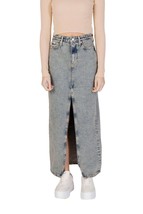 Calvin Klein Jeans Women Skirt - W26 Blue Chic Fashion Designer Midi Skirt - $2,430.17 MXN