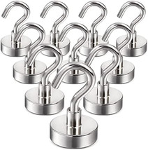 Magnetic Hooks, 25Lbs Strong Magnet Hooks For Kitchen, Home, Pack Of 10 - £20.36 GBP