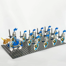 13pcs Castle Kingdoms Army Solider Minifig Building Blocks Toys 9801-A no Plate - £14.37 GBP