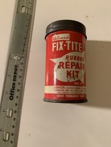 Vintage Fix Tite bicycle motorcycle Tire Tuber Repair Kit Tin Can - £28.45 GBP