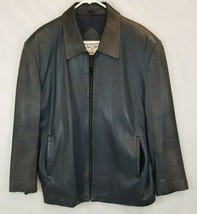 VTG Michael Hoban Mens XL 2 Tone Leather Jacket North Beach - £221.39 GBP