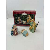 Hallmark Keepsake 1998 The Holy Family Blessed Nativity 3-Piece Set w Box - €12,96 EUR