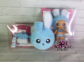 Na Na Na Surprise doll ASPEN FLUFF Blue Bunny Fur Pom Keychain lol Series 2 NEW - $51.98