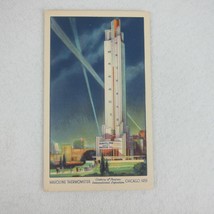 1933 Chicago Worlds Fair 3 Postcards Havoline Thermometer Electrical Buildg Gulf - £7.96 GBP