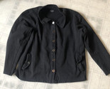 Duluth Trading Co Women&#39;s XL Soft Knit Button Down Jacket Black - £29.79 GBP