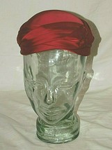 Old Vintage Wilshire Red Satin Pillbox Hat (Sold As Is) - £23.36 GBP