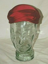 Old Vintage Wilshire Red Satin Pillbox Hat (Sold As Is) - $29.69