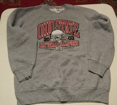 015 Mens Ohio State 2003 National Champions 2003 14-0 50/50 Cotton Poly Sweat - £11.60 GBP