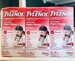 6x INFANT Children&#39;s Tylenol Dye Free Cherry Suspension 1 oz 3/25 - £21.25 GBP