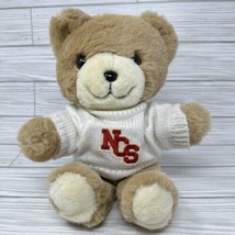 Vintage Trudy Toys North Carolina State NCS Plush Teddy Bear 1983 Sweater - £15.46 GBP
