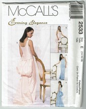 McCall&#39;s Sewing Pattern 2533 Gown Formal Evening Misses Size 14-18 - £7.16 GBP