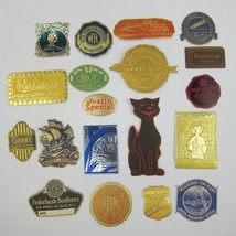 Vintage Advertising Embossed Labels Foil Seals Lot 19 Gold Seal Seeds Ph... - £14.95 GBP