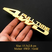 1pcs 4WD   3D Chrome  stickers  Decal  Styling full time 4wd Sticker for   Cadil - £58.45 GBP