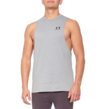 Under Armour Sportstyle Tank Top Sleeveless Gym Muscle shirt Grey Workout - £15.79 GBP