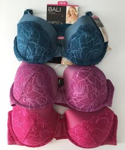 Bali Lace Desire Bra Shaping Foam Underwire Full Coverage Floral Contour 6542 - £26.55 GBP