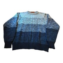 Vintage Chartwell Sweater Mens Large Blue Crewneck Pullover Blue Gray St... - £36.76 GBP