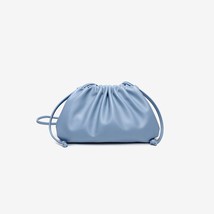 Crossbody Bag Portable  Bag Cloud Leather Pleated Casual Vintage Satchel Designe - £55.03 GBP
