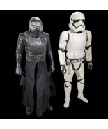 Large Star Wars Kylo Ren and Storm Trooper 18 Inch Action Figures Lucasfilm - £47.05 GBP