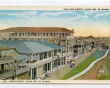 Front Street Colon Republic of Panama Postcard - $13.86