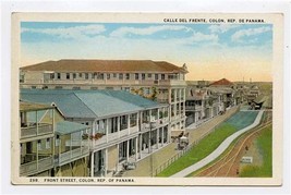 Front Street Colon Republic of Panama Postcard - £11.05 GBP