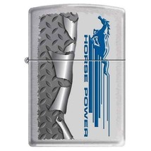 Zippo Lighter - Ford Mustang Rolled Diamondplate - 852923 - $30.56