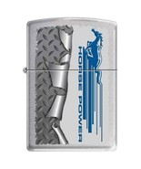 Zippo Lighter - Ford Mustang Rolled Diamondplate - 852923 - £24.42 GBP