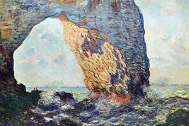 The Rocky cliffs of tretat (La Porte man) [1] by Claude Monet - Art Print - $21.99+