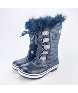 Sorel Tofino II Snow Boot Black Youth 2 Waterproof Fleece Faux Fur Tall ... - $72.51