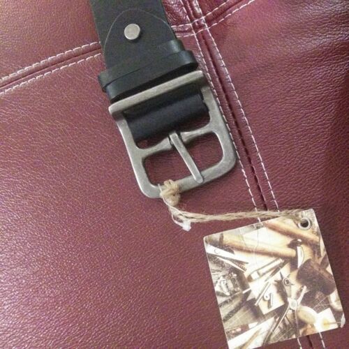 Bill Adler EMBOSSED BLACK GENUINE LEATHER 1.5 CASUAL MEN&#39;S BELT Sz 30 - $5.89