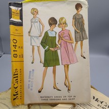Vintage Sewing PATTERN McCalls 8140, Womens 1965 Maternity Dress or Top in Three - £7.99 GBP