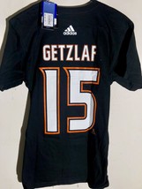 adidas  NHL T-Shirt Anaheim Ducks Ryan Getzlaf Black sz S - £6.75 GBP