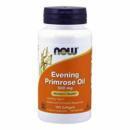 NEW Now Evening Primrose Oil Support Mild PMS Discomfort 500 mg 100 Softgels - $13.73