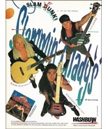 Slammin&#39; Gladys Washburn EA36 Acoustic B200 Bass LS93 Guitar 1992 ad print - £3.32 GBP