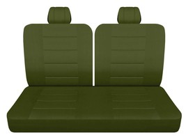 Fits 1969 Chevy Chevelle 2dr Front seat covers 50-50 top solid bottom green - $1,397.31 MXN