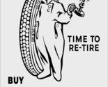 Fisk Tire Advertising Metal Sign - £31.24 GBP