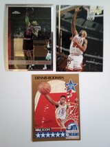 3 Dennis Rodman Detroit Pistons &amp; Chicago Bulls NBA 1990s basketball cards lot - £3.97 GBP