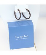 Lia Sophia Pierced Hoop Earrings 42mm 1-1/2&quot; Diameter - €19,56 EUR