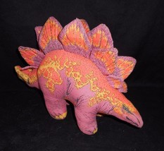 10" Vintage 1991 Great American Fun Pink Dinosaur Dino Stuffed Animal Plush Toy - £18.68 GBP