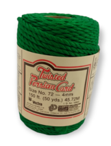 Vectra Twisted Persian Cord Green  Size No. 72 4mm - 150 ft (50 yds) Macrame - £4.60 GBP
