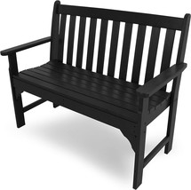 Black 48&quot; Vineyard Bench Made Of Polywood Gnb48Bl. - $440.95
