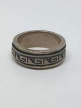 Vintage Sterling Silver 925 Southwestern Spinnable Ring Size 7.5 - £23.42 GBP