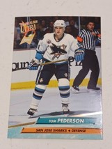 Tom Pederson San Jose Sharks 1992 - 93 Fleer Ultra Rookie Card #403 - £0.77 GBP