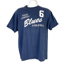 Page Street Blues Athletics SF Vtg L T-Shirt size Large Mens 1990s Distr... - £26.93 GBP
