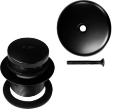 Tip-Toe Bathtub Drain Plug Trim Set With One-Hole Overflow, 1/2&quot; Coarse Thread. - £29.24 GBP